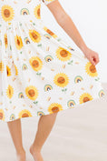 Load image into Gallery viewer, Sunflower Pocket Twirl Dress
