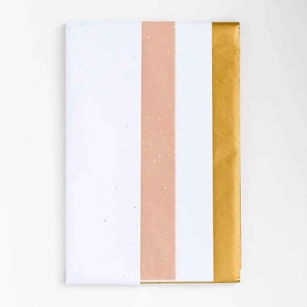 White & Gold Tissue Paper Set