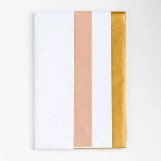 White & Gold Tissue Paper Set