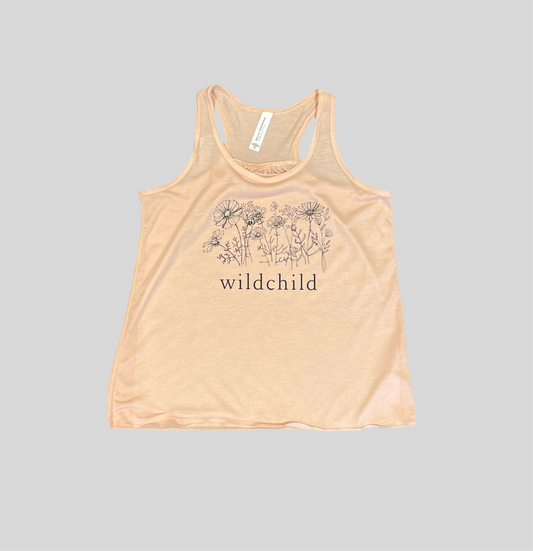 Wild Child Floral Racerback Tank