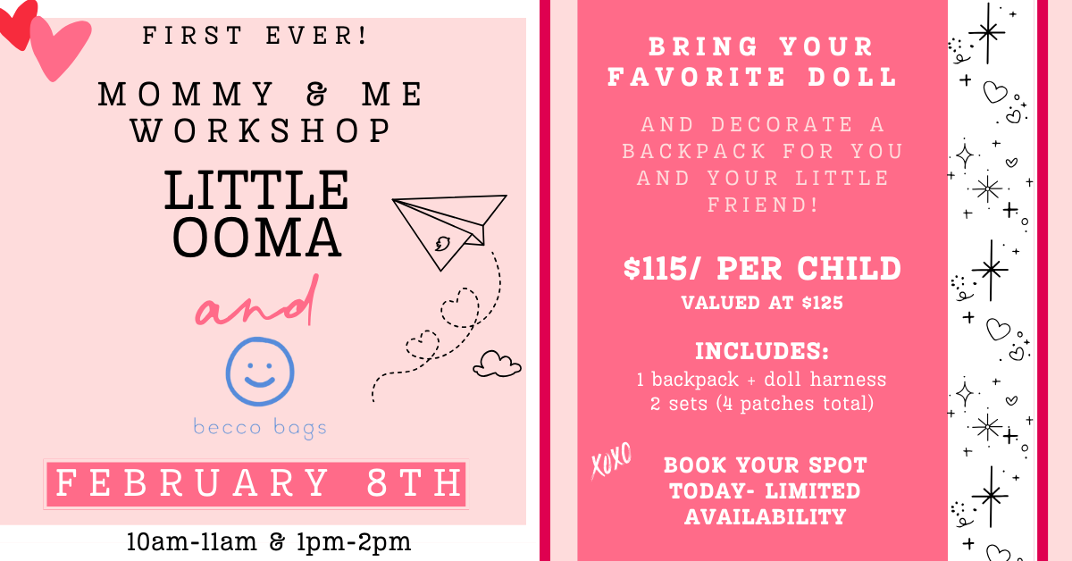 First Ever! Galentines Day Event at Little Ooma x Becco Bags!