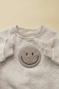 Load image into Gallery viewer, Sherpa Smiley Bubble Onesie
