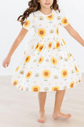 Load image into Gallery viewer, Sunflower Pocket Twirl Dress
