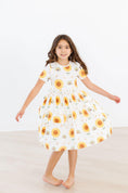 Load image into Gallery viewer, Sunflower Pocket Twirl Dress
