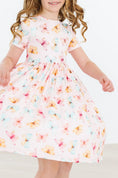 Load image into Gallery viewer, Model Wearing Mila & Rose Butterfly Kisses S/S Pocket Twirl Dress
