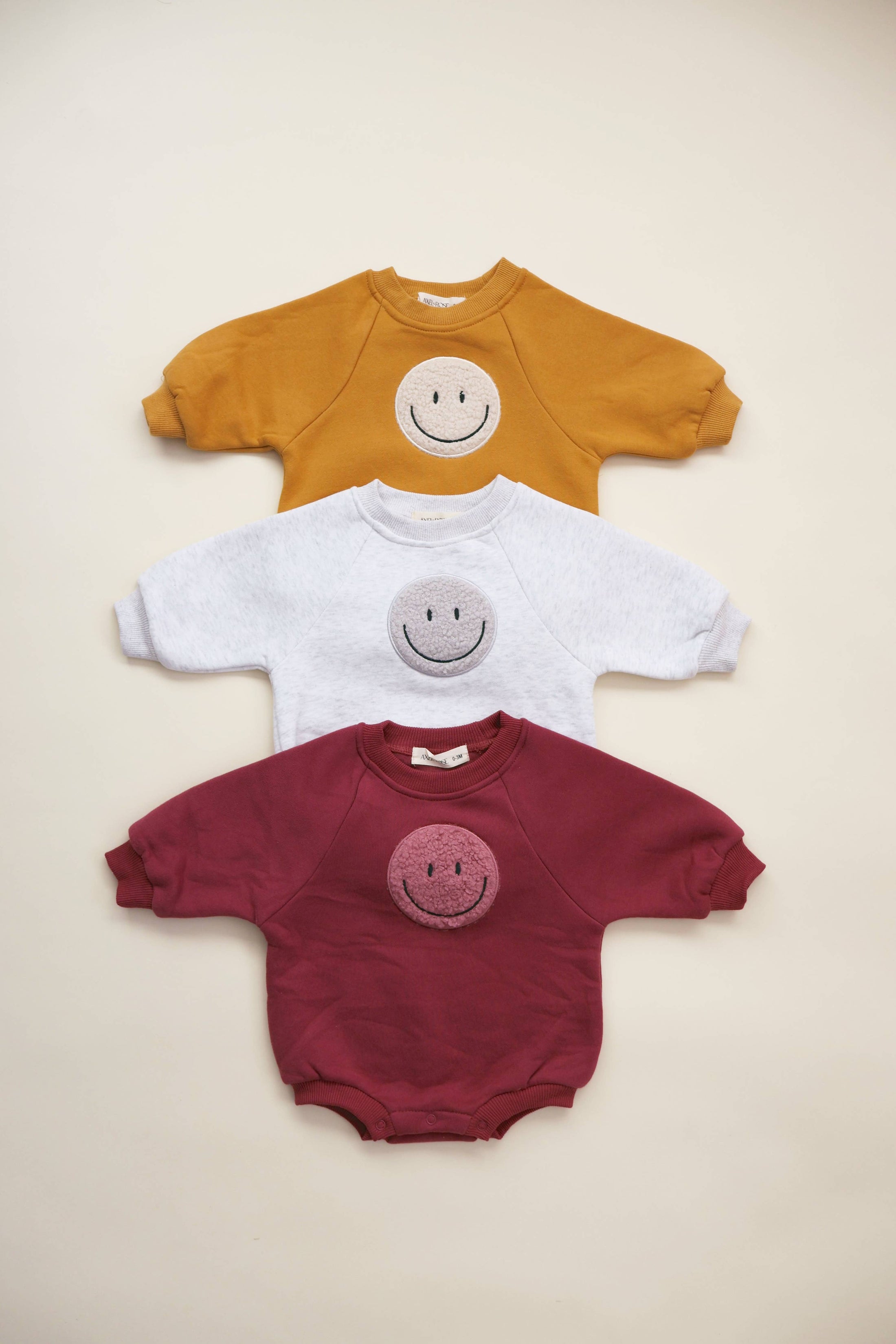 Sherpa Smiley Bubble Onesie