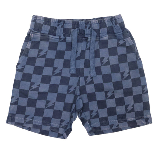 Checkered Lightening Bolt Shorts