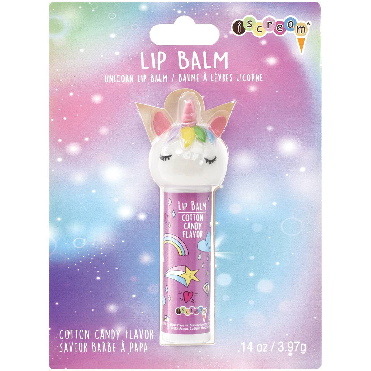 Iscream Unicorn Lip Balm Cotton Candy Flavor