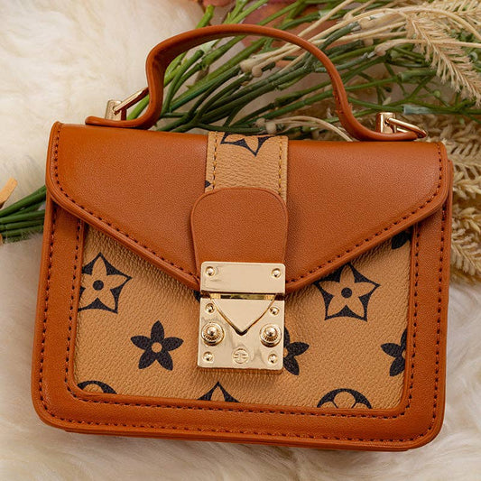 Kids Charm Online Khaki/Brown Inspired Mini Purse. BBG65203019 M