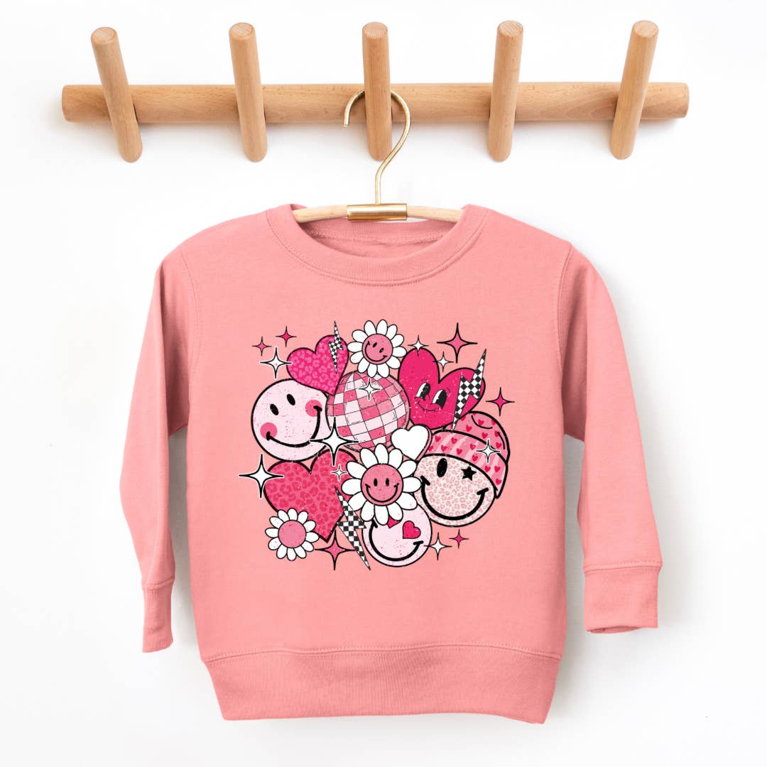 The Countryside Cottage Girls Retro Valentine Sweatshirt