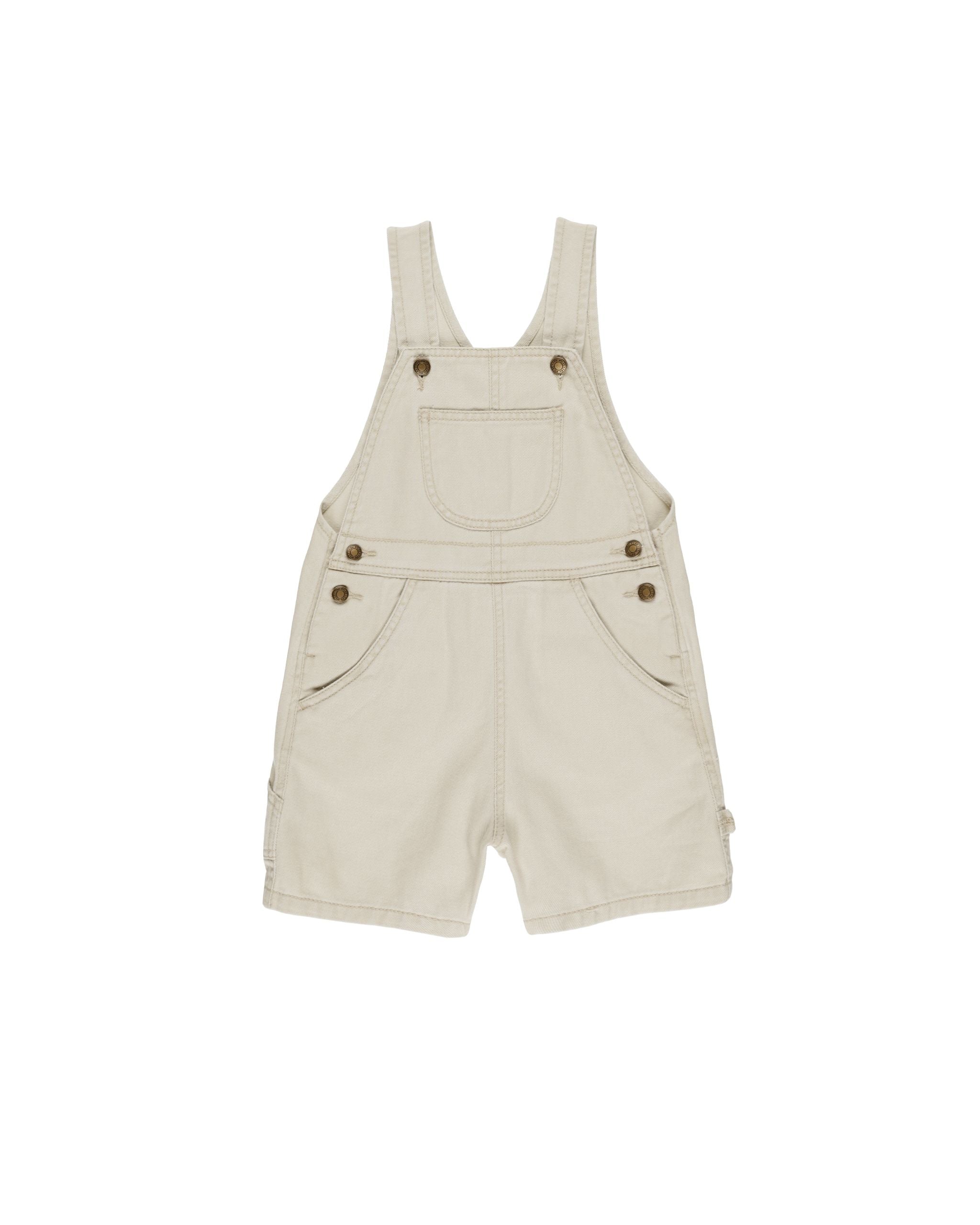 Rylee & Cru Denim Shortalls || Stone 