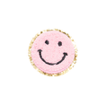 Load image into Gallery viewer, Becco Bags Chenille Smiley Face Patch (Pink)
