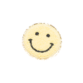 Load image into Gallery viewer, Becco Bags Chenille Smiley Face Patch (Yellow) 
