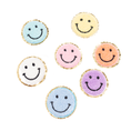 Load image into Gallery viewer, Becco Bags Chenille Smiley Face Patch (Assorted Colors)
