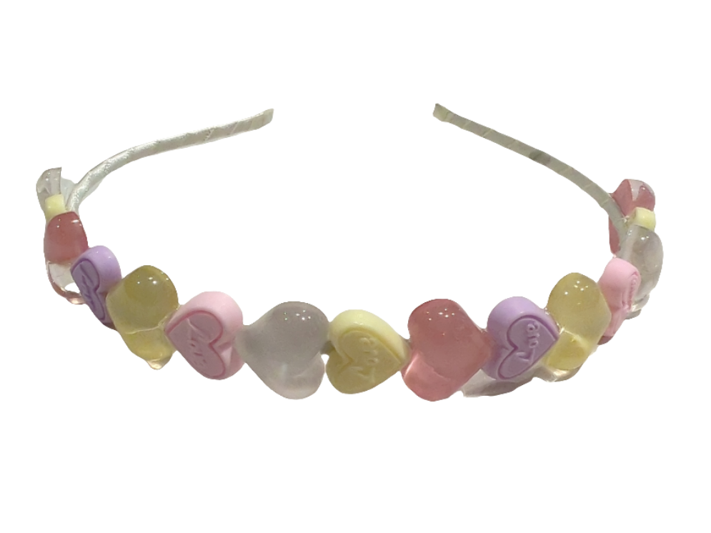 Bari Lynn Crystalized Heart Headband