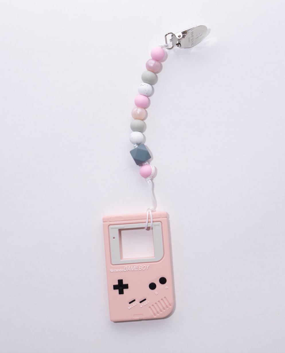 Baby Boos Teethers Pink Gameboy Teether With Clip