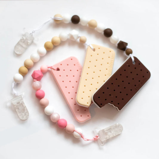 Ice Cream Sandwich Teether With Clip