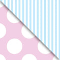 Load image into Gallery viewer, Pastel Pink and Blue Kraft Gift Wrap
