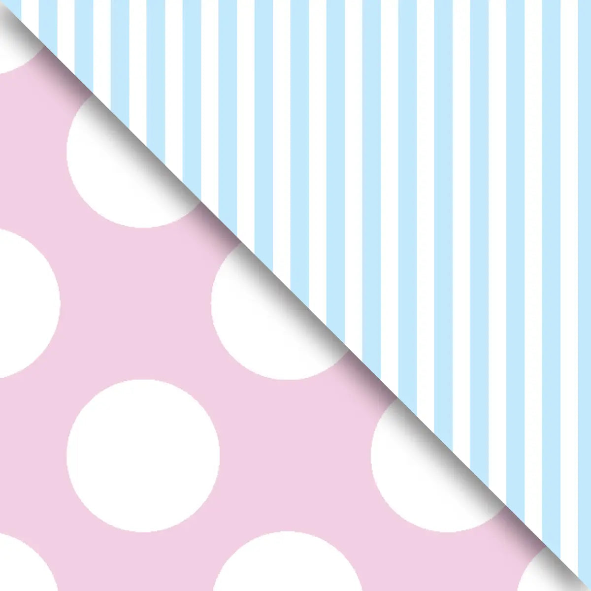 Pastel Pink and Blue Kraft Gift Wrap