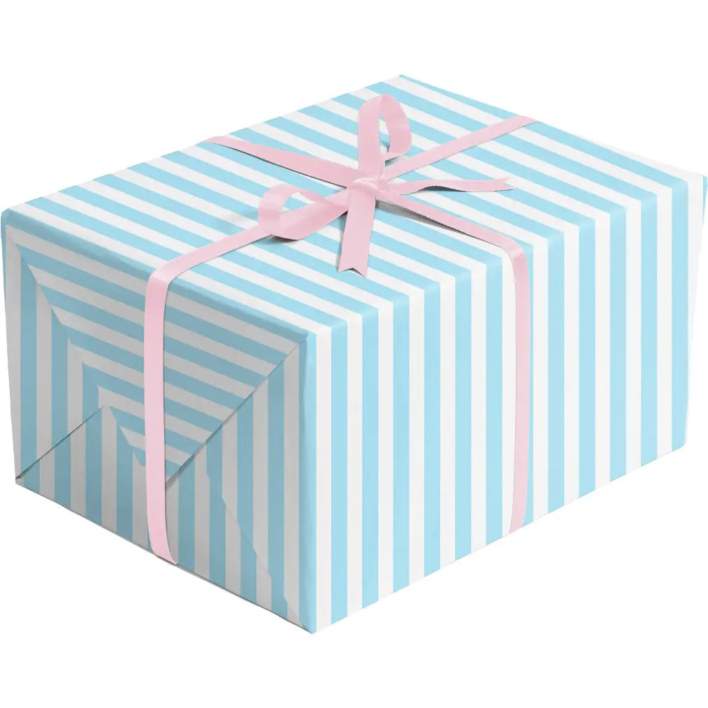 Pastel Pink and Blue Kraft Gift Wrap