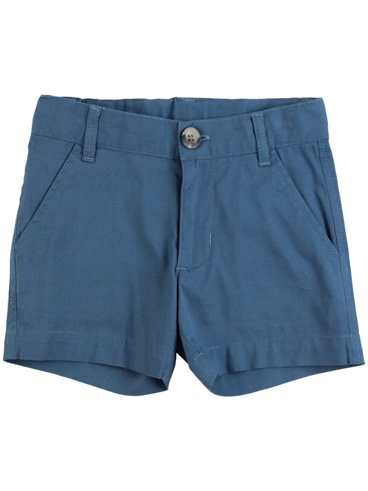 Indigo Stretch Chino Shorts