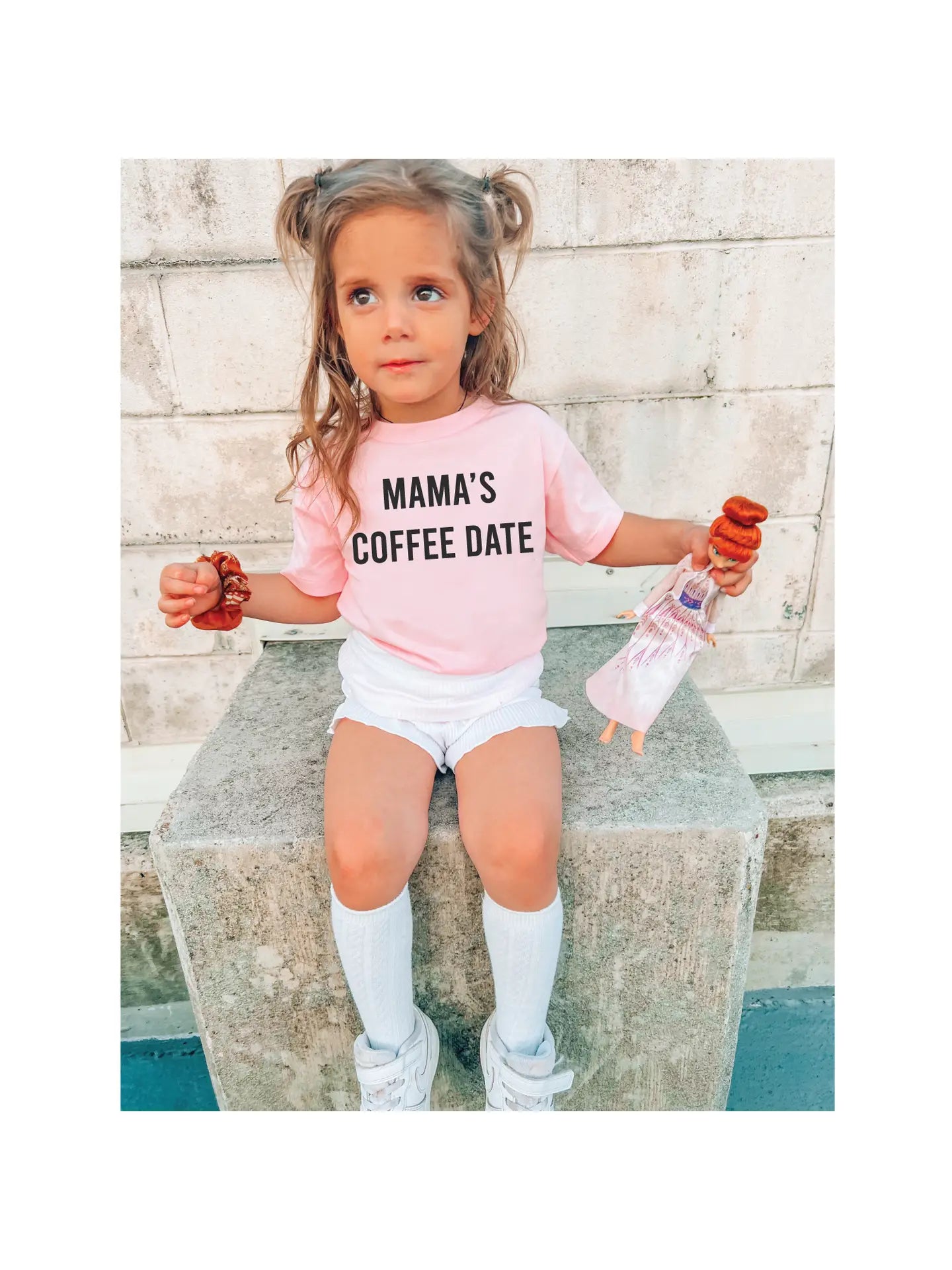 Mama’s Coffee Date Pink T-Shirt