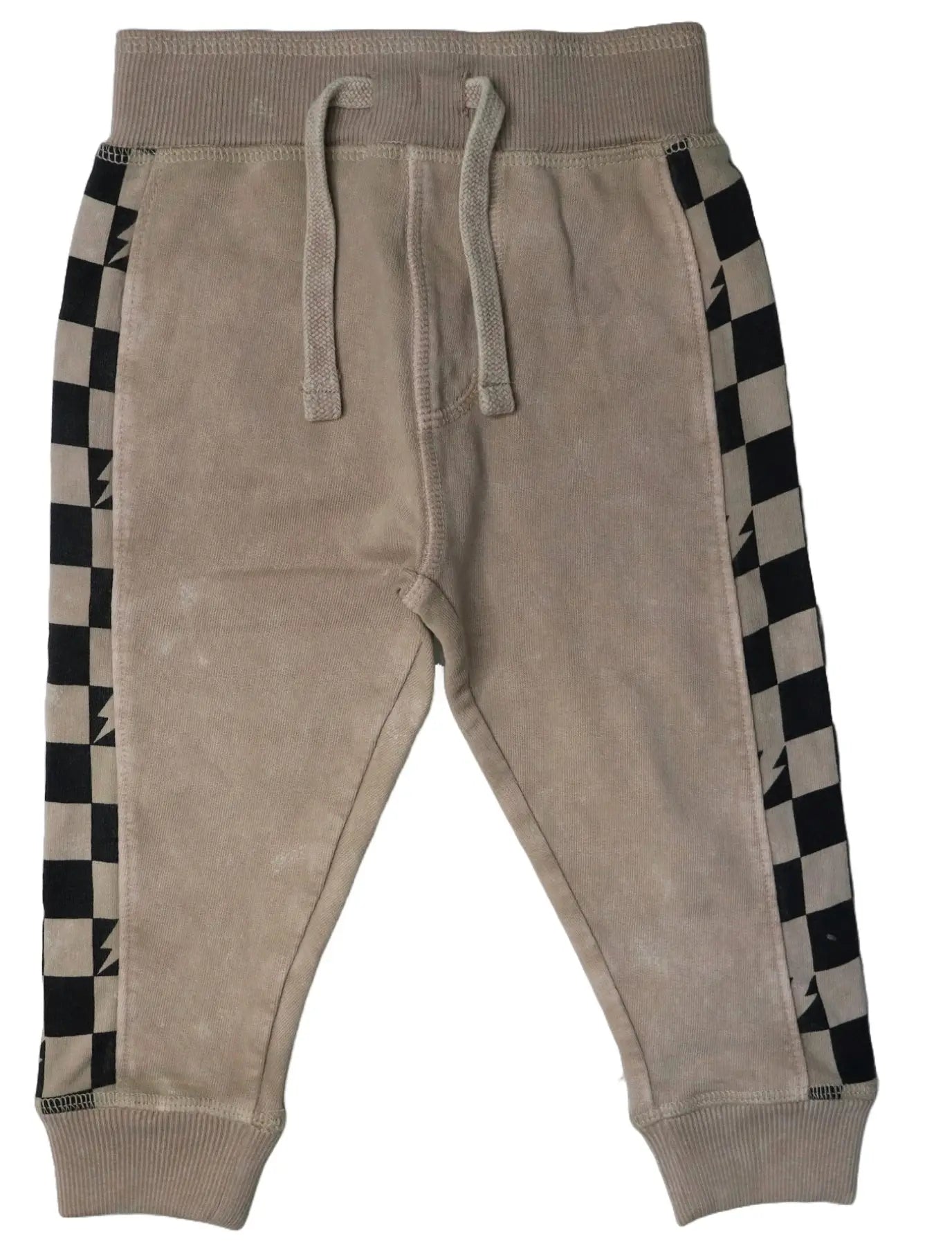 Stone Checkered Jogger