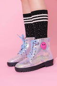 Load image into Gallery viewer, Happy Emoji Combat Boots
