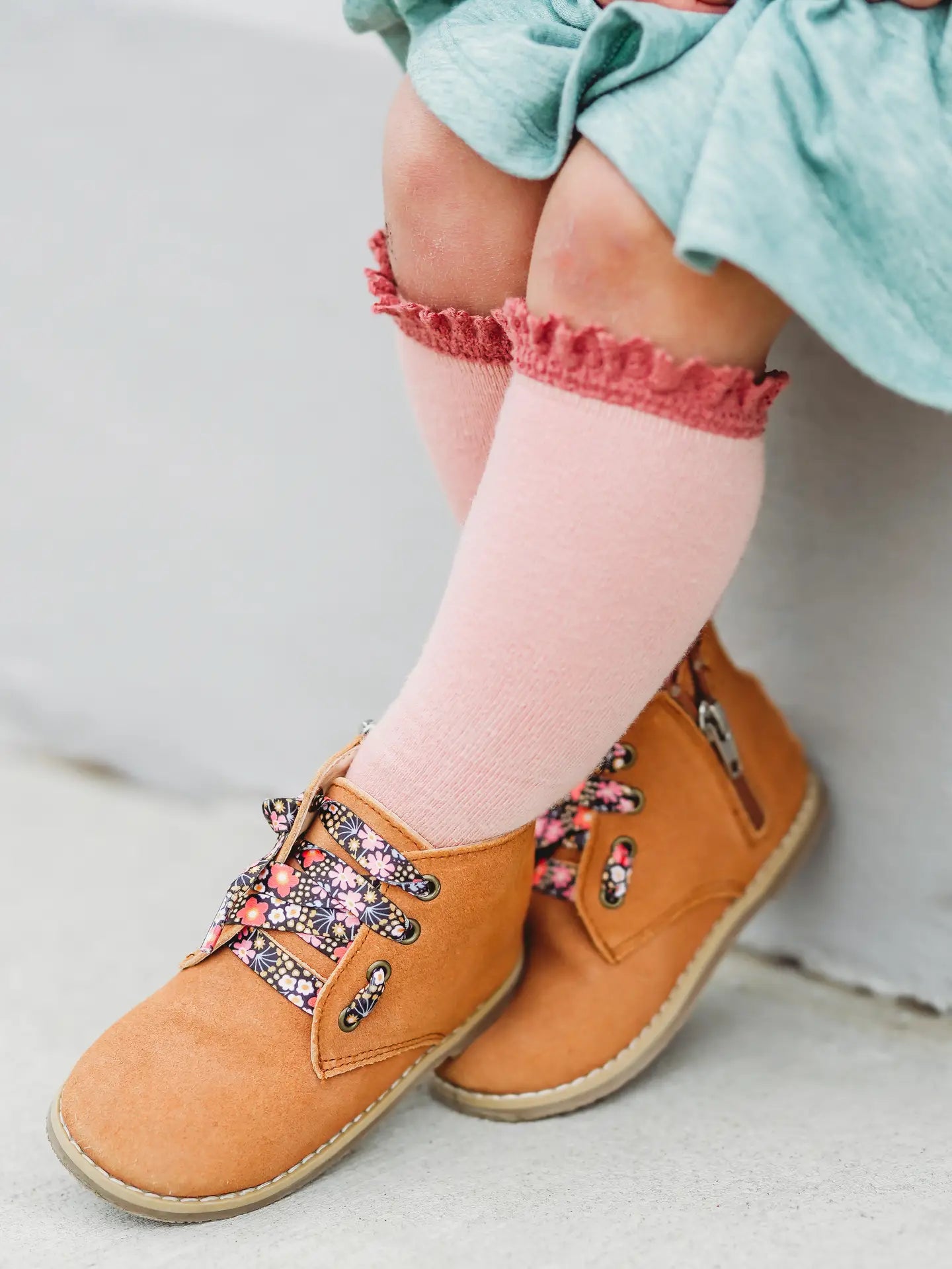 Lace Top Knee High Socks