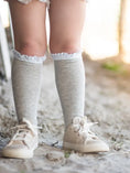 Load image into Gallery viewer, Lace Top Knee High Socks
