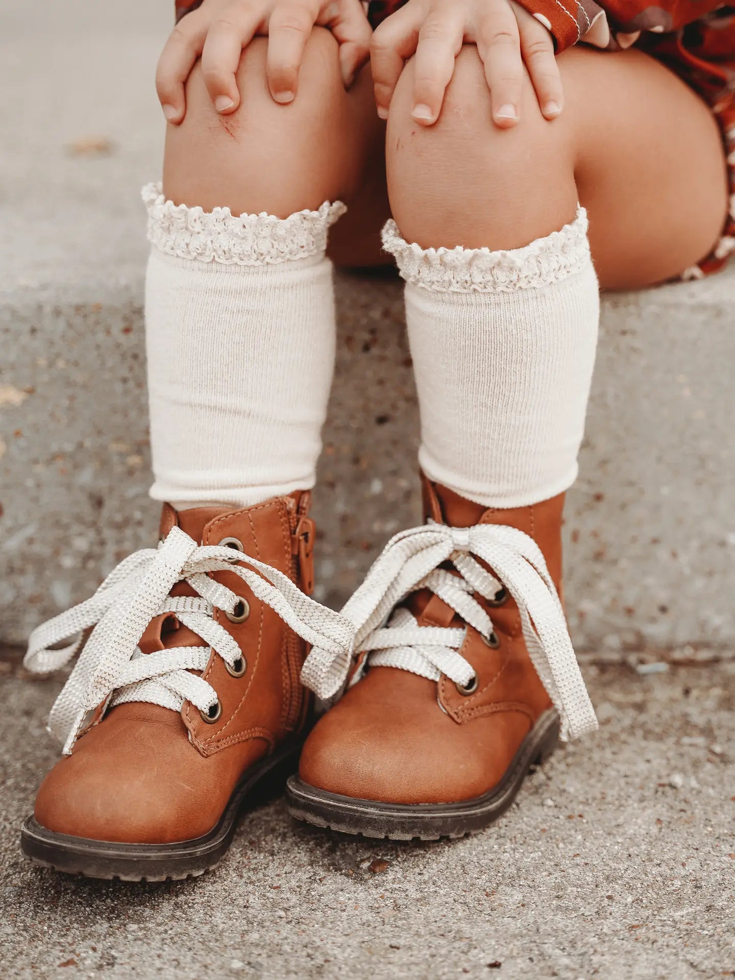 Lace Top Knee High Socks