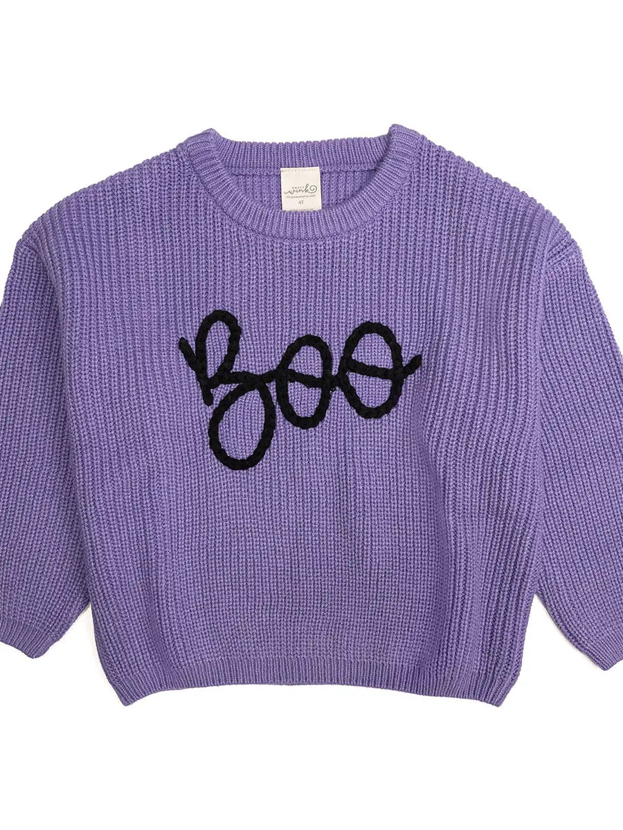 “Boo” Yarn Knit Sweater