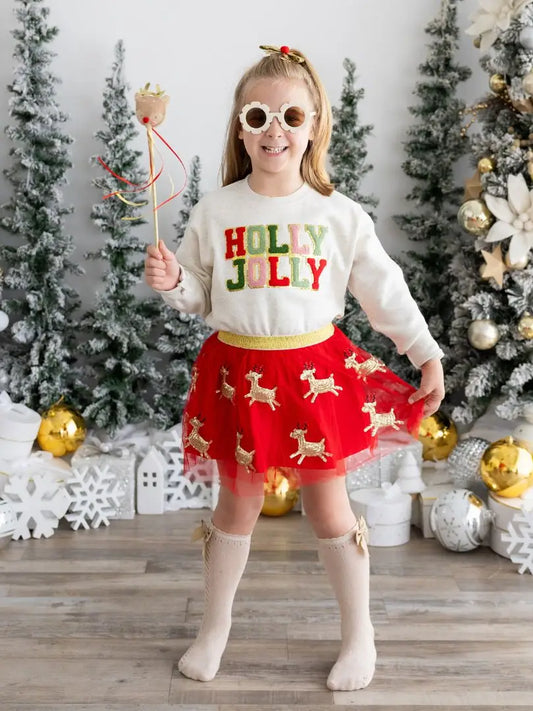 Holly Jolly Patch Sweatshirt