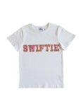 Load image into Gallery viewer, Lola and the Boys Pink Crystal Swiftie T-shirt
