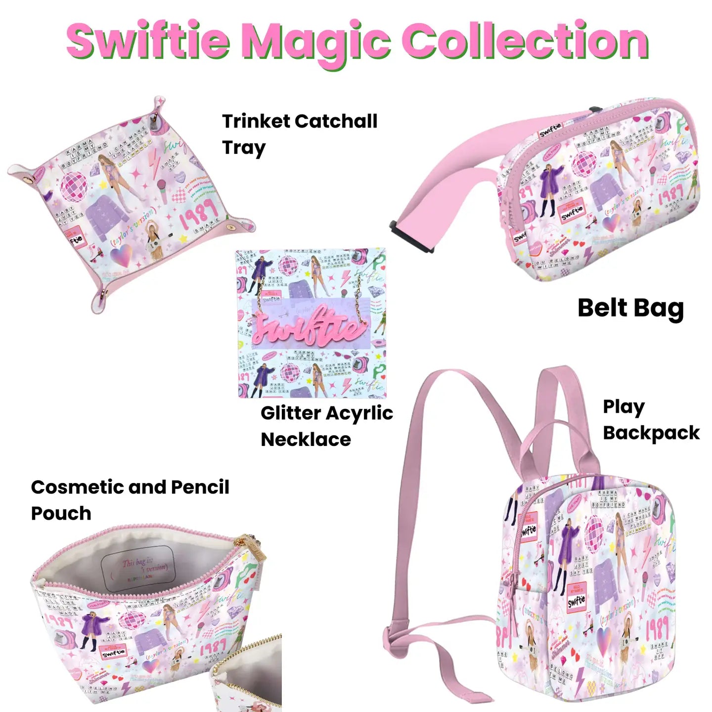 Mosaic Swiftie Cosmetic Pouch Bag