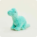 Load image into Gallery viewer, Teal Long Neck Dinosaur Warmies Front View
