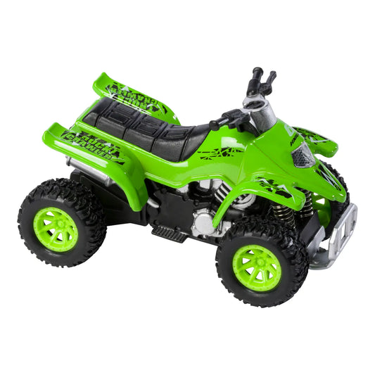 Smart ATV pull back toy lime green Side view