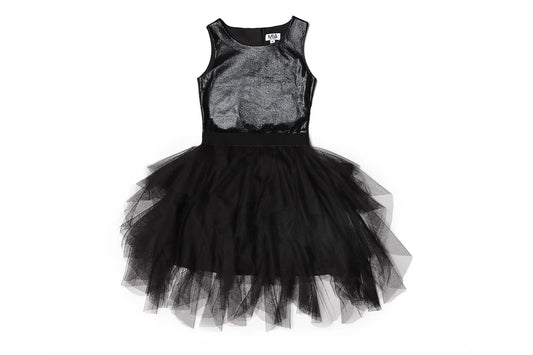 Mia New York Cascade Dress Black