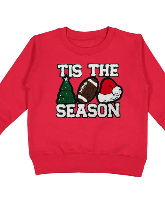 Sweet Wink Tis The Season Patch Christmas Sweatshirt