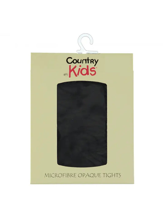 Country Kids Microfibre Opaque Tights Black