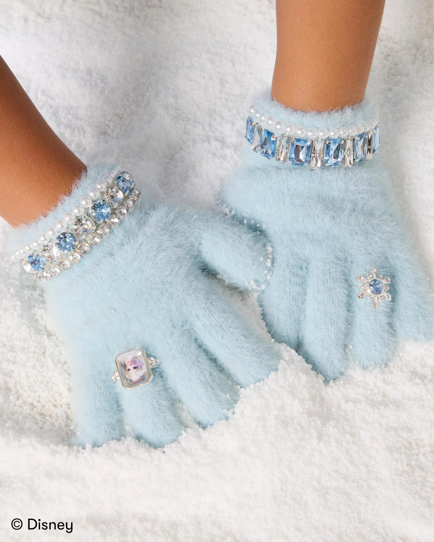 Disney Frozen Elsa Winter Jeweled Gloves