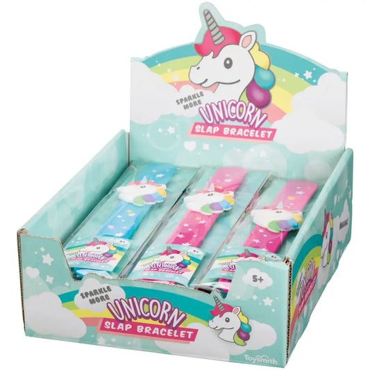 Toysmith Unicorn Slap Bracelet, Assorted Colors