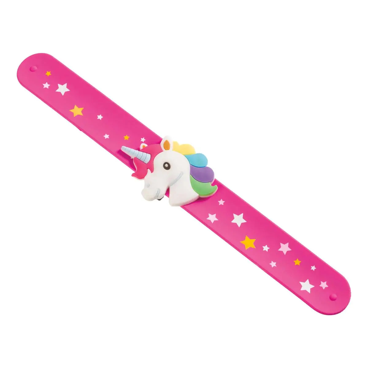 Toysmith Unicorn Slap Bracelet, Hot Pink