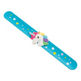 Load image into Gallery viewer, Unicorn Slap Bracelet, Bright Blue
