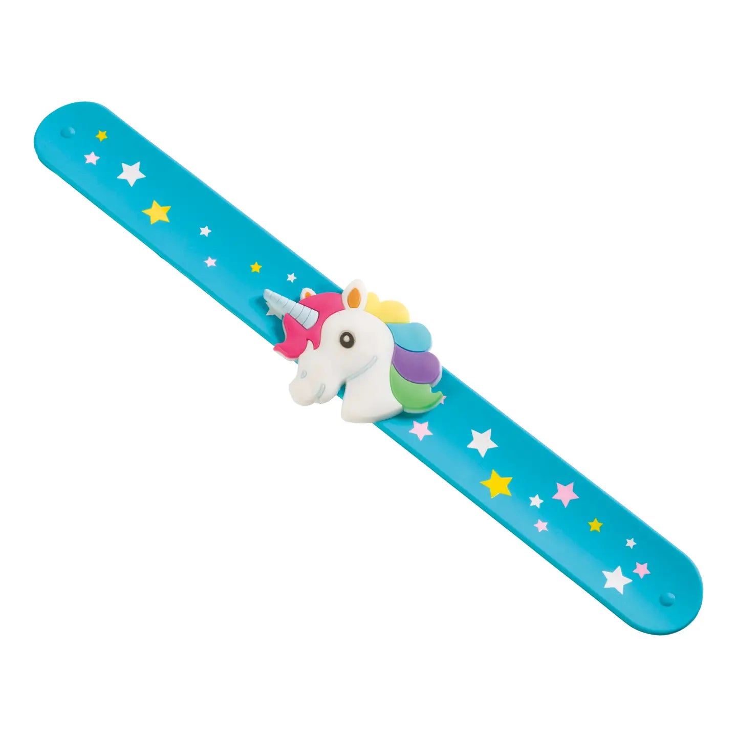 Unicorn Slap Bracelet, Bright Blue