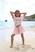 Load image into Gallery viewer, Model Wearing Lola And The Boys Pink Crystal Bow Short Set
