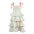 Load image into Gallery viewer, Lola and the Boys Rainbow Tiered Bow Dress
