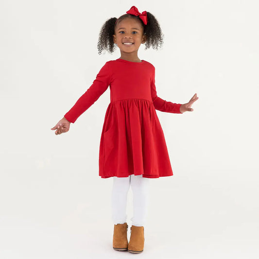 Girl wearing Rufflebutts + Ruggedbutts Girls White Footless Ruffle Tights