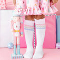 Load image into Gallery viewer, Winter Bubble Lace Top Knee High Socks
