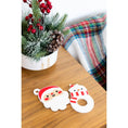 Load image into Gallery viewer, Pearhead Silicone Christmas Teether, Santa, Snowman, Bpa Free 
